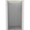 Mexen Rox uși de duș glisante 130 cm, transparent, auriu periat - 8C2-130-000-55-00