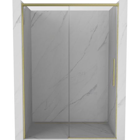 Mexen Rox uși de duș glisante 145 cm, transparent, auriu periat - 8C2-145-000-55-00
