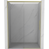 Mexen Rox uși de duș glisante 145 cm, transparent, auriu periat - 8C2-145-000-55-00