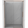 Mexen Rox uși de duș glisante 155 cm, transparente, aur roz - 8C2-155-000-60-00