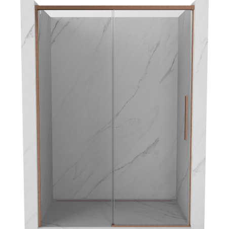 Mexen Rox uși de duș glisante 150 cm, transparente, cupru periat - 8C2-150-000-65-00