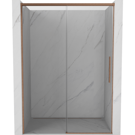 Mexen Rox uși de duș glisante 155 cm, transparent, cupru periat - 8C2-155-000-65-00