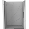 Mexen Rox uși de duș glisante 145 cm, transparent, gri armă periat - 8C2-145-000-66-00