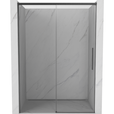 Mexen Rox uși de duș culisante 150 cm, transparent, gri armat periat - 8C2-150-000-66-00