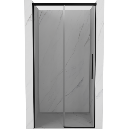 Mexen Rox uși de duș glisante 130 cm, transparente, negre - 8C2-130-000-70-00