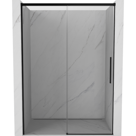 Mexen Rox uși de duș glisante 145 cm, transparente, negre - 8C2-145-000-70-00