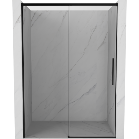 Mexen Rox uși de duș glisante 155 cm, transparent, negru - 8C2-155-000-70-00
