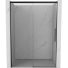 Mexen Rox uși de duș glisante 155 cm, transparent, negru - 8C2-155-000-70-00