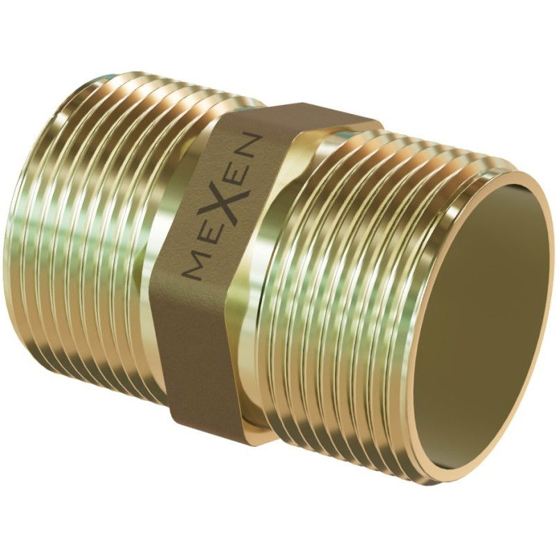 Mexen SÁRGARÉZ nippel 3/8 GZ x 3/8 GZ - W97404-3838