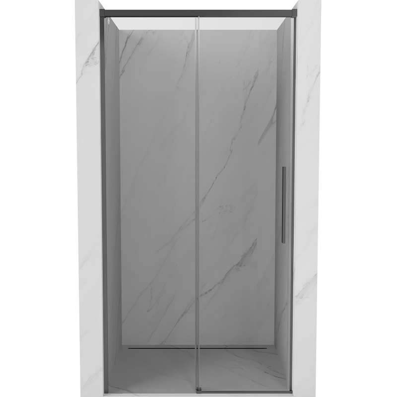 Mexen Rox tolóajtós zuhanyajtó 110 cm, átlátszó, gun metal - 8C2-110-000-95-00