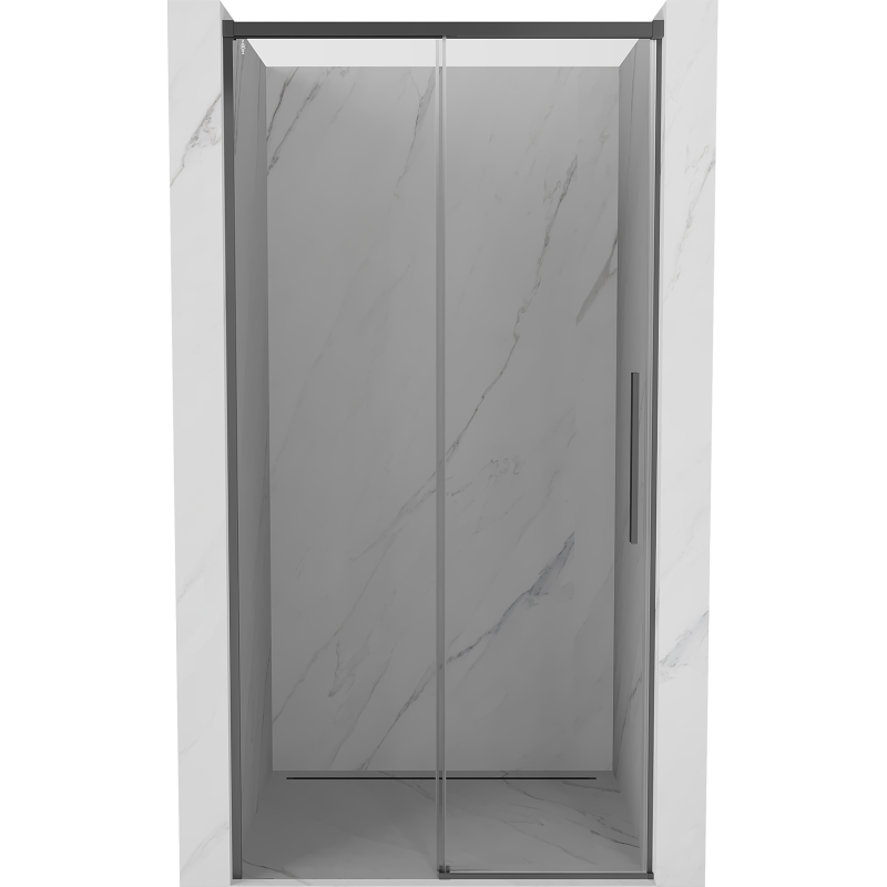 Mexen Rox uși de duș glisante 130 cm, transparent, gun metal - 8C2-130-000-95-00