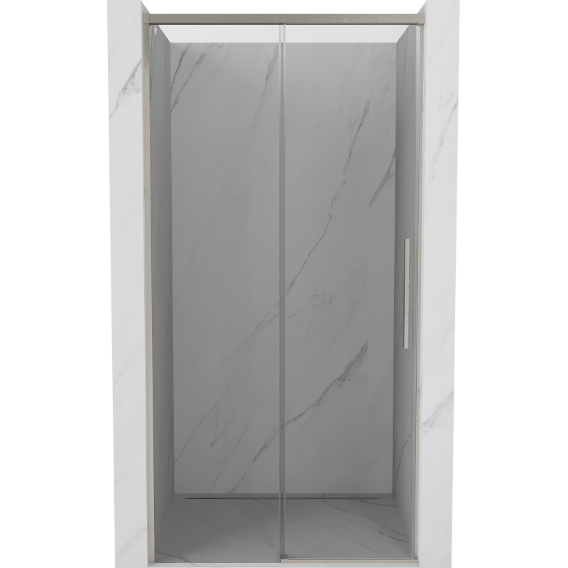 Mexen Rox uși de duș glisante 130 cm, transparente, nichel periat - 8C2-130-000-97-00
