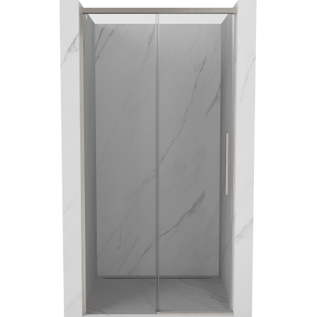Mexen Rox uși de duș glisante 130 cm, transparente, nichel periat - 8C2-130-000-97-00