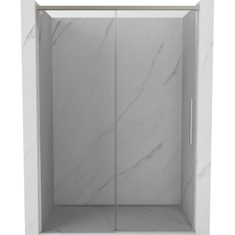 Mexen Rox uși de duș glisante 155 cm, transparent, nichel periat - 8C2-155-000-97-00