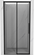 Mexen Rox uși de duș glisante stânga 135 cm, ramă neagră, negru - 8C2-135-000-70-70-L