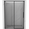 Mexen Rox ușă de duș glisantă stânga 160 cm, cadru negru, negru - 8C2-160-000-70-70-L
