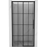 Mexen Rox uși de duș glisante stânga 120 cm, grilaj negru, negru - 8C2-120-000-70-77-L