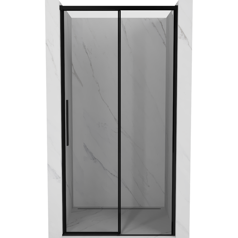 Ușile de duș glisante Mexen Rox dreapta 130 cm, ramă neagră, negru - 8C2-130-000-70-70-P