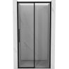 Ușile de duș glisante Mexen Rox dreapta 130 cm, ramă neagră, negru - 8C2-130-000-70-70-P