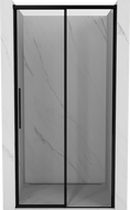 Mexen Rox uși de duș glisante dreapta 135 cm, ramă neagră, negru - 8C2-135-000-70-70-P