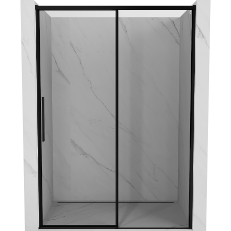 Mexen Rox ușă de duș glisantă dreapta 140 cm, ramă neagră, negru - 8C2-140-000-70-70-P