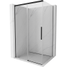 Mexen Rox cabină de duș culisantă 115 x 75 cm, transparentă, neagră - 8C2-115-075-70-00