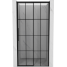 Mexen Rox uși de duș glisante dreapta 130 cm, grilaj negru, negru - 8C2-130-000-70-77-P