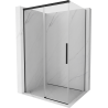 Mexen Rox cabină de duș glisantă 135 x 75 cm, transparentă, neagră - 8C2-135-075-70-00