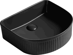 Mexen Grovo chiuvetă de blat ratan 41 x 36 cm, negru mat - 22304285