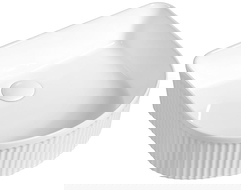 Mexen Grovo chiuvetă deasupra blatului canelată 40 x 35 cm, albă - 22304000