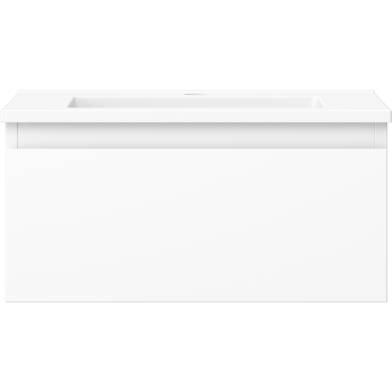 Mexen Orio dulap baie 50 cm cu lavoar Otis, 1 sertar, alb mat - 91A10-05023-1-BF01-W18M01