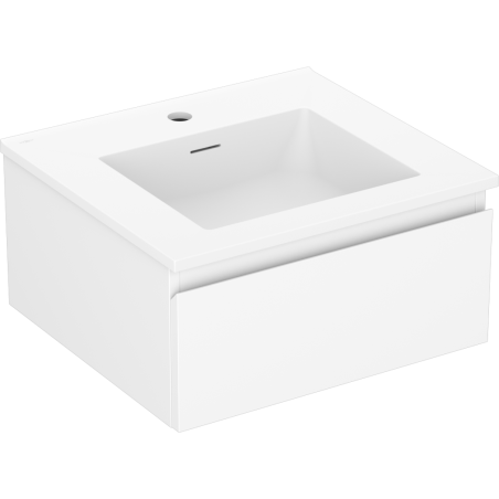 Mexen Orio fürdőszobai szekrény 50 cm mosdóval Otis, 1 fiók, fehér matt - 91A10-05023-1-BF01-W18M01