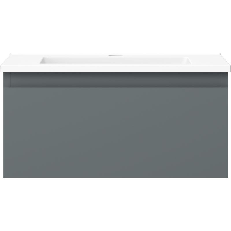 Mexen Orio dulap baie 50 cm cu chiuvetă Otis, 1 sertar, grafit mat/alb mat - 91A10-05023-1-BF66-W18M01