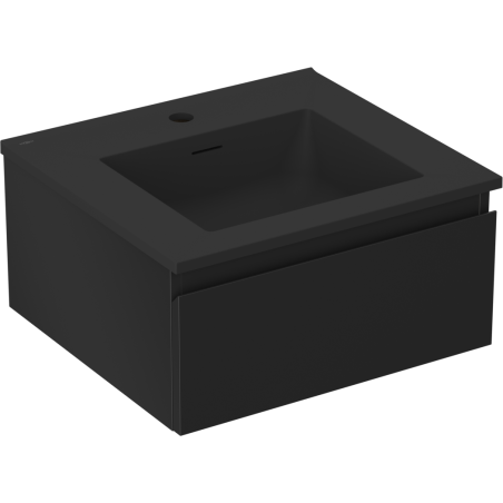 Mexen Orio dulap baie 50 cm cu lavoar Otis, 1 sertar, negru mat - 91A10-05023-1-BF71-W18M71