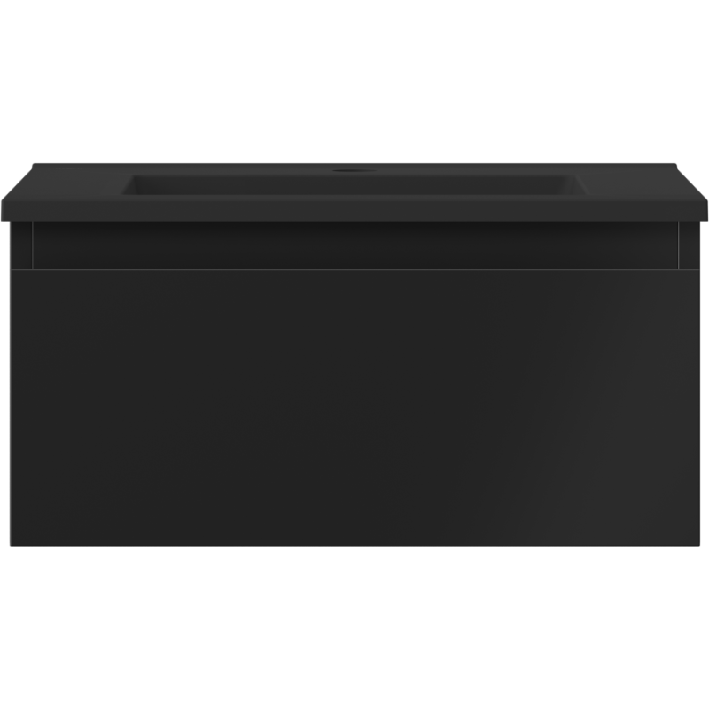 Mexen Orio dulap baie 50 cm cu lavoar Otis, 1 sertar, negru mat - 91A10-05023-1-BF71-W18M71