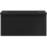 Mexen Orio fürdőszobaszekrény 50 cm mosdóval Otis, 1 fiók, fekete matt - 91A10-05023-1-BF71-W18M71