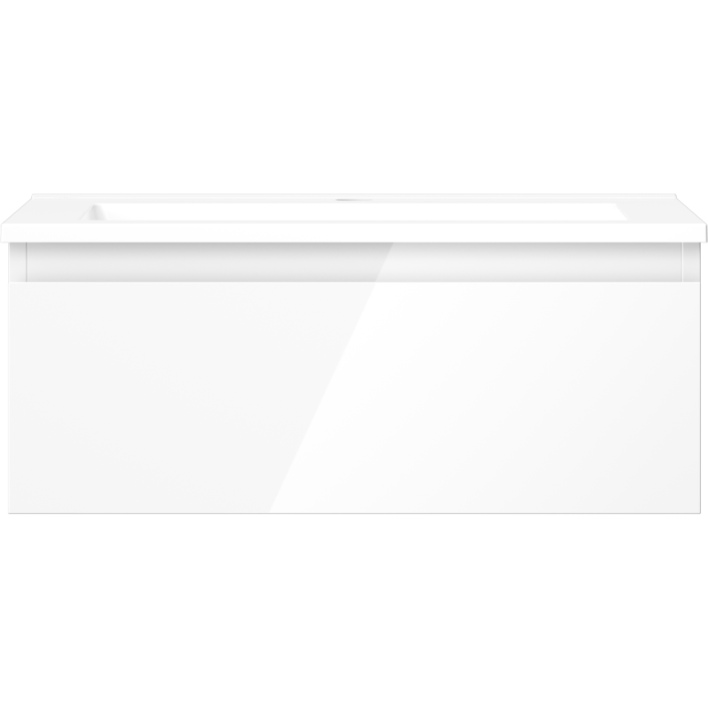 Mexen Orio dulap baie 60 cm cu lavoar Otis, 1 sertar, alb lucios - 91A10-06023-1-BF00-W18M00