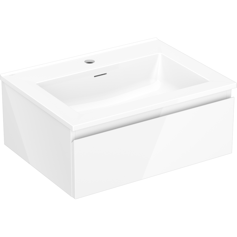 Mexen Orio dulap baie 60 cm cu chiuvetă Otis, 1 sertar, alb lucios - 91A10-06023-1-BF00-W18M00