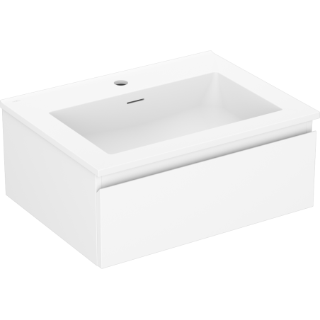 Mexen Orio fürdőszobai szekrény 60 cm mosdóval Otis, 1 fiók, fehér matt - 91A10-06023-1-BF01-W18M01