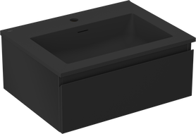 Mexen Orio dulap baie 60 cm cu lavoar Otis, 1 sertar, negru mat - 91A10-06023-1-BF71-W18M71