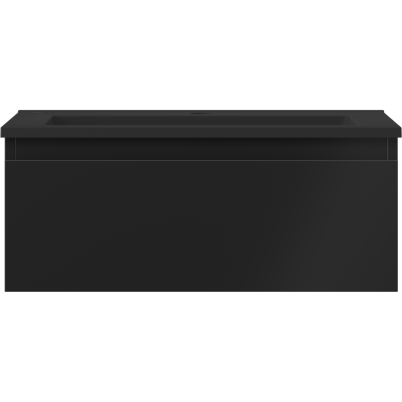 Mexen Orio dulap baie 60 cm cu lavoar Otis, 1 sertar, negru mat - 91A10-06023-1-BF71-W18M71