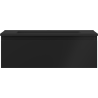 Dulap Mexen Orio pentru baie 70 cm cu chiuvetă Otis, 1 sertar, negru mat - 91A10-07023-1-BF71-W18M71