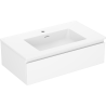 Dulap de baie Mexen Orio 80 cm cu chiuvetă Otis, 1 sertar, alb mat - 91A10-08023-1-BF01-W18M01