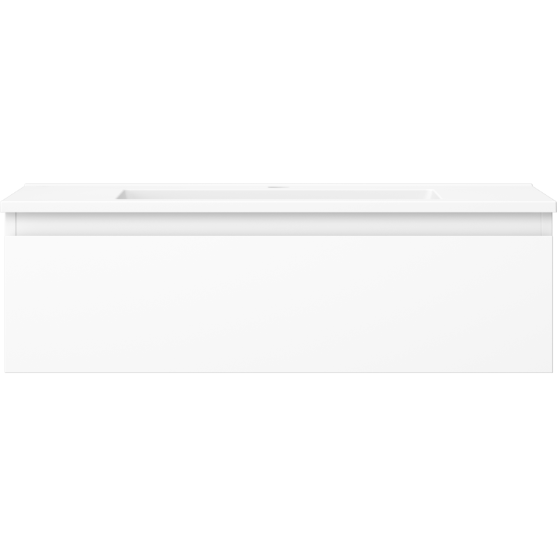 Mexen Orio 80 cm-es fürdőszobai szekrény Otis mosdóval, 1 fiók, fehér matt - 91A10-08023-1-BF01-W18M01