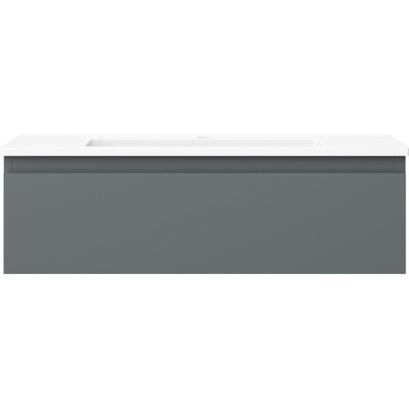 Mexen Orio dulap baie 80 cm cu lavoar Otis, 1 sertar, grafit mat/alb mat - 91A10-08023-1-BF66-W18M01