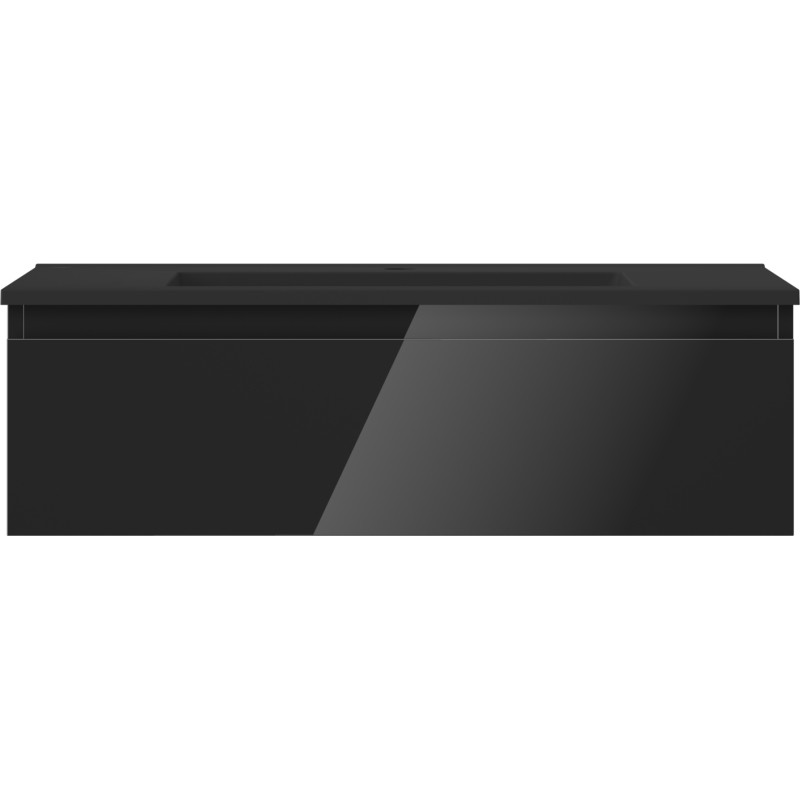 Mexen Orio dulap baie 80 cm cu chiuvetă Otis, 1 sertar, negru lucios/negru mat - 91A10-08023-1-BF70-W18M71