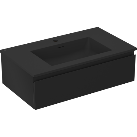 Mexen Orio dulap baie 80 cm cu chiuvetă Otis, 1 sertar, negru mat - 91A10-08023-1-BF71-W18M71