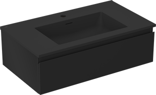 Mexen Orio dulap baie 80 cm cu chiuvetă Otis, 1 sertar, negru mat - 91A10-08023-1-BF71-W18M71
