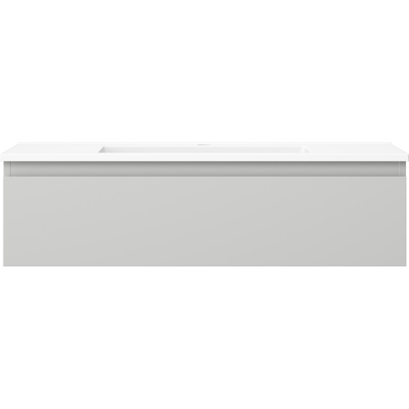 Mexen Orio dulap de baie 90 cm cu chiuvetă Otis, 1 sertar, gri mat/alb mat - 91A10-09023-1-BF62-W18M01