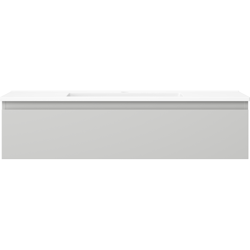 Mexen Orio dulap de baie 100 cm cu lavoar Otis, 1 sertar, gri mat/alb mat - 91A10-10023-1-BF62-W18M01